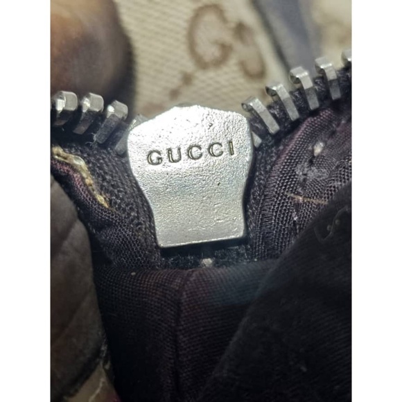 Authentic GUCCI MONOGRAM CANVAS MATCH BALL WEB BOSTON BAG - Picture 5 of 12